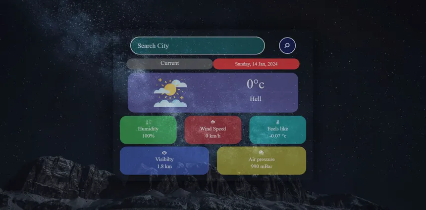 Weatherly - project screenshot